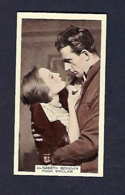 1939 #29 Film Favourites Cigarette Trade Card, Elisabeth Bergner, Hugh Sinclair