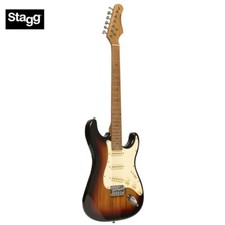 Stagg Vintage Series 55 Solid Body Full Size Electric Guitar Sunburst SES-55 SNB