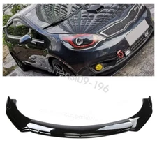 For Kia Rio Y Glossy Black Front Bumper Lip Spoiler Splitter Body Kits US STOCK