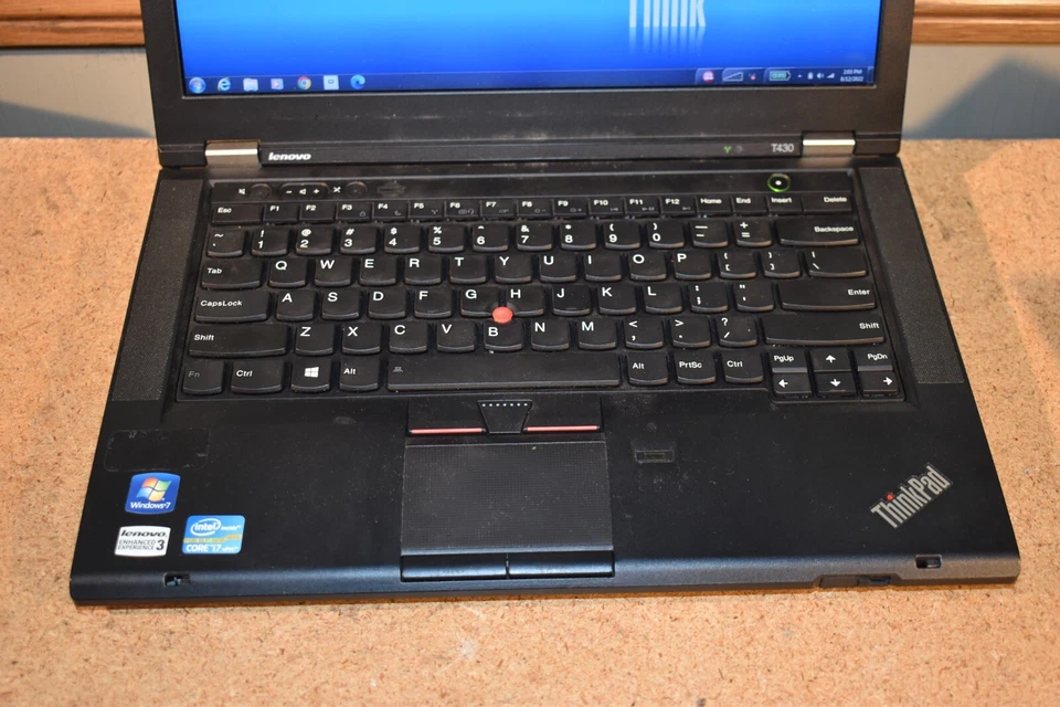 Lenovo ThinkPad T430 Core i7-3520M 2.9GHz 16GB RAM 256GB SSD Windows 7 Webcam - Image 2 of 4