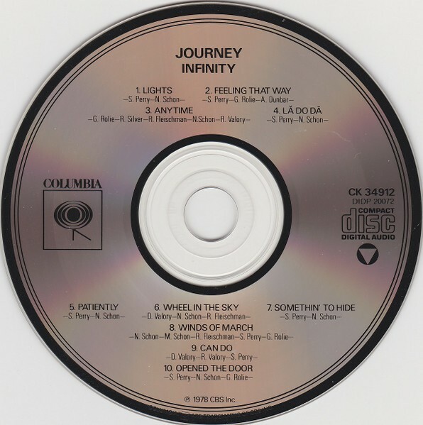 Journey – Infinity CD 1978 Collectible Very Good Condition Not a Music ...