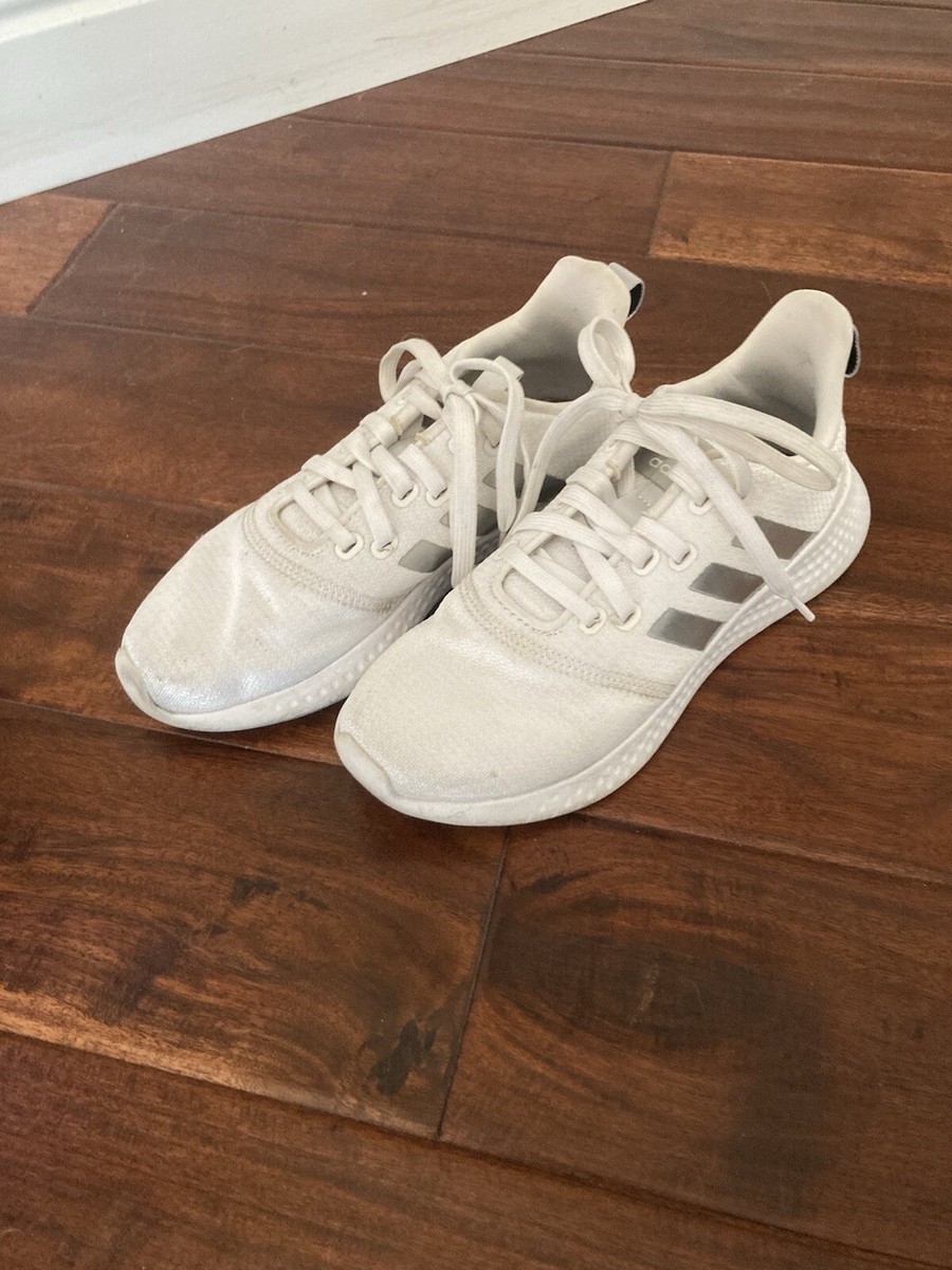 Adidas Puremotion Cloudfoam Womens Sz 6.5 Running Shoes White And Gray |  eBay