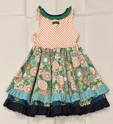 T-shirt Matilda Jane Couture Manches Longues – Motif "Its A Wonderful Parade", Taille 6, Multicolore
