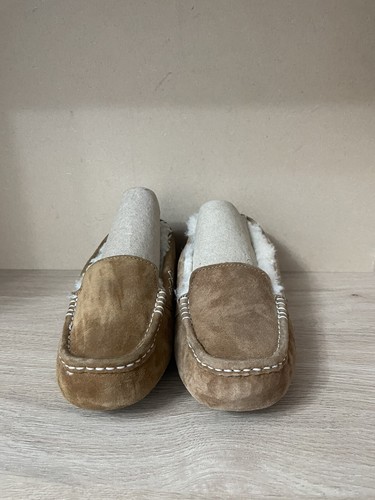 UGG Women's ANSLEY Suede Slipper Shoe CHESTNUT Brown Suede Size Uk 2.5 US 4 - Picture 4 of 12