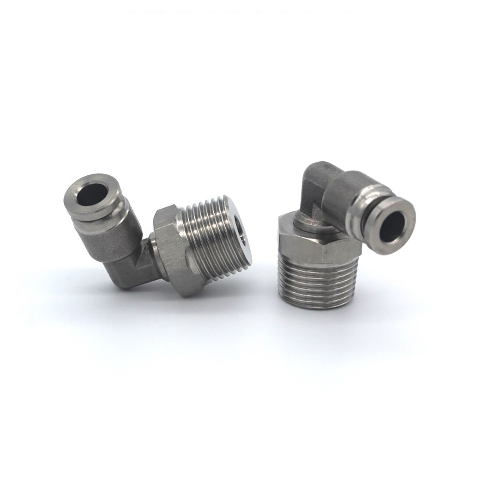 SMC KGL06-01 Stainless Steel 303 Elbow with Sealant 6mm Tube OD x 1/8" BSPT ✦KD