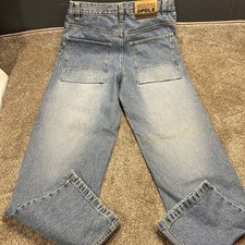 Vintage Southpole 32x32 Distressed RN 82628 Wide Leg Baggy Jeans Hip Hop Skate