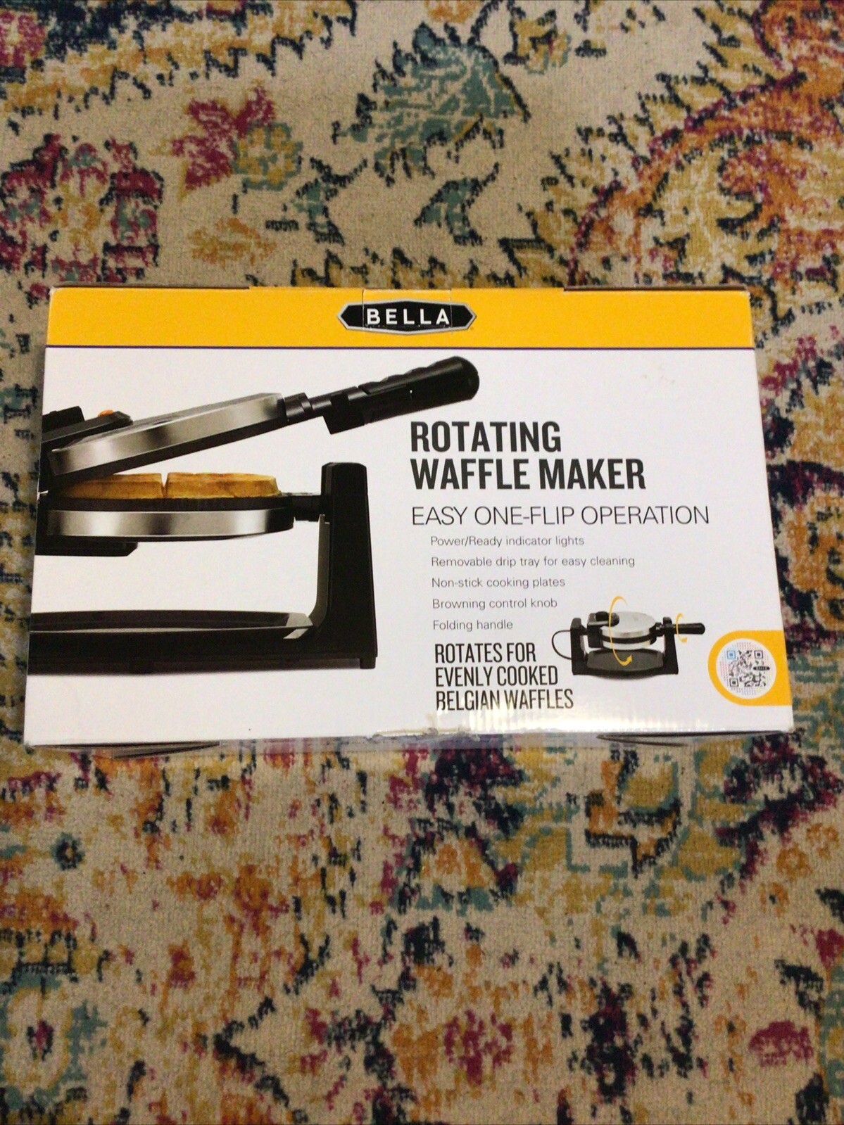 Bella Rotating Nonstick Waffle Maker for Perfect Golden Waffles-image