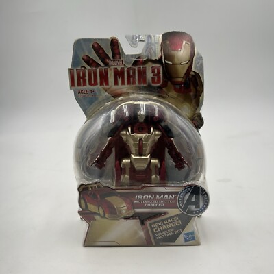 Iron Man 3 Pull Back Transforming Battle Charger Action Figure Marvel MCU