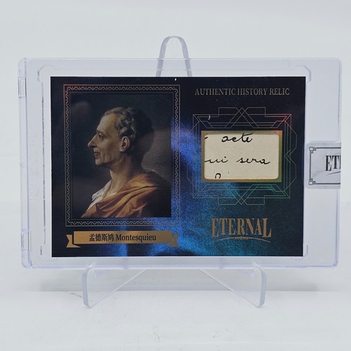 MONTESQUIEU Auto 2024 Eternal Cuts World Authentic History Relic /75 🔥 - Imagen 1 de 2