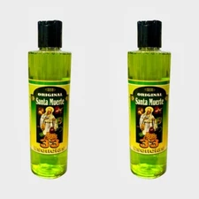 2PACK- SANTA MUERTE 33 ESENCIAS Agua Espiritual Limpias Baños HOLY DEATH 8 oz