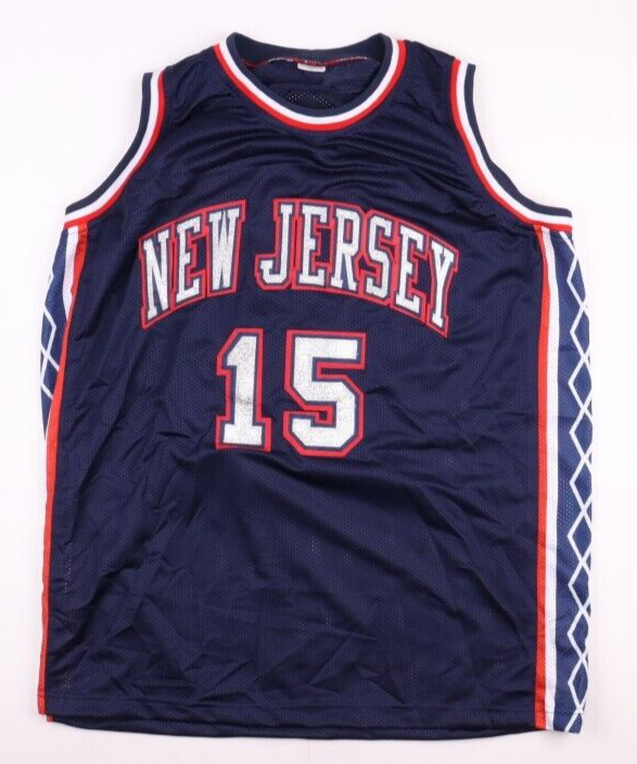 Vince Carter Signed Nets Jersey (PSA & Mounted Memories) 22 Vince Carter Signed Nets Jersey (PSA & Mounted Memories) 22