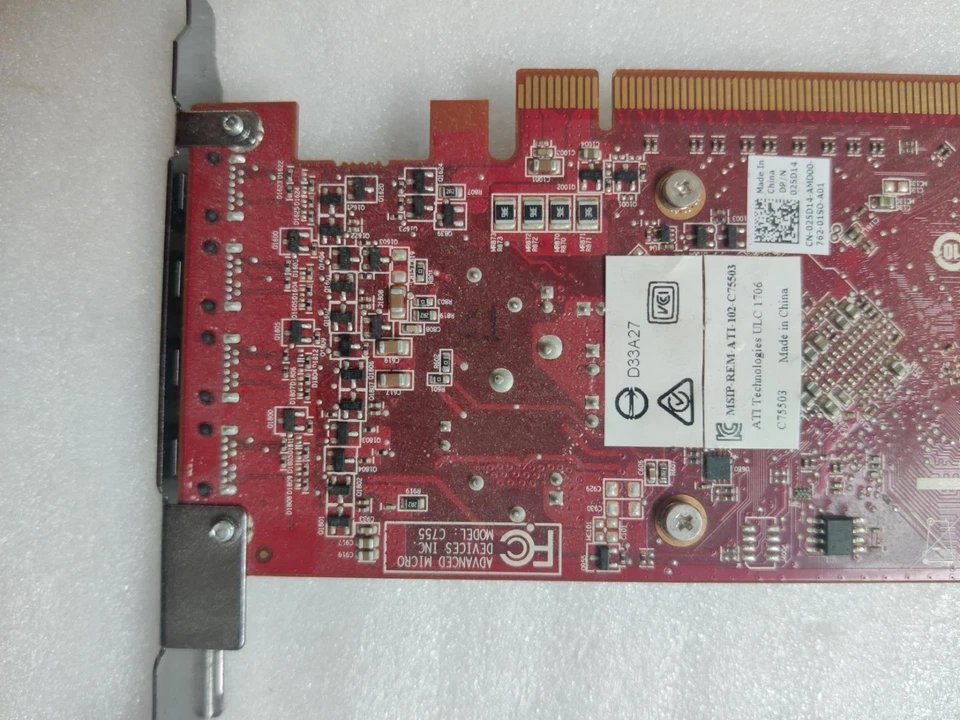 AMD FirePro W4100 2GB X4 Monitors Mini DisplayPort X4 VGA Windows 10 Video Card - Image 4 of 4