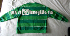 Walt Disney World Sweatshirt Green Character Parade Puffy Letters Size XS