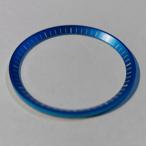 Blue Chapter Ring for Seiko SKX013 fits 7S26-0030 MOD Part - Picture 3 of 4
