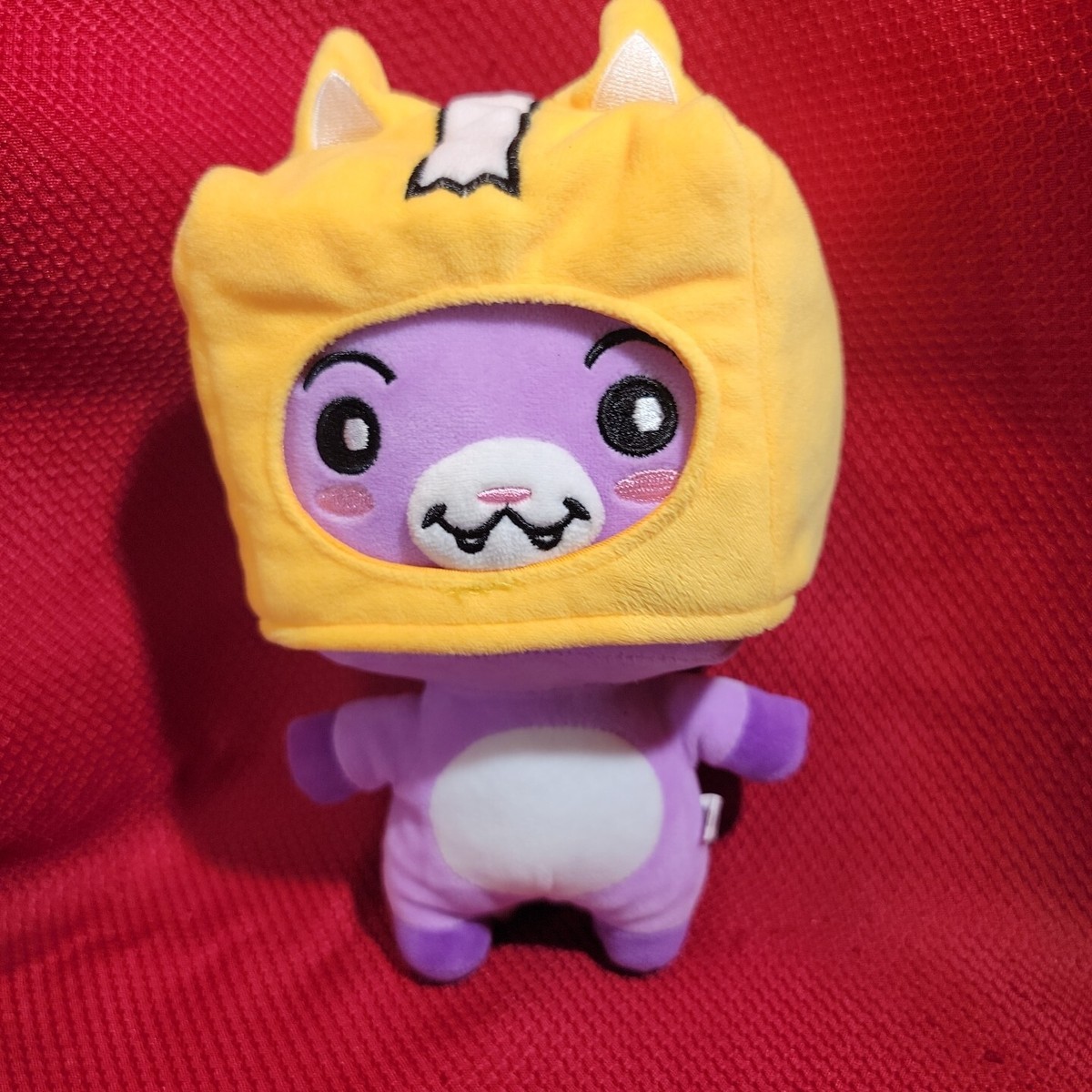 Purple LANKYBOX WORLD FOXY + Helmet plush doll Stuffed Animal Toy