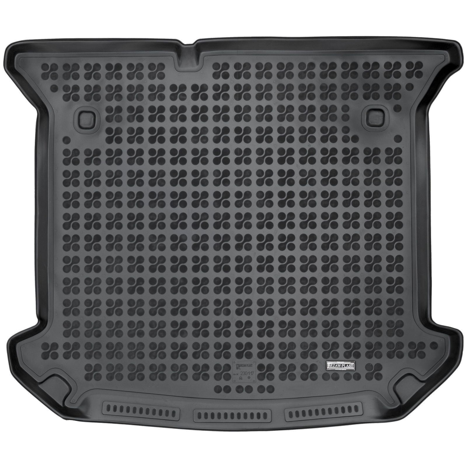 Tapis de coffre en caoutchouc Rezaw-Plast pour Peugeot 807 de 2002 à 2014 en TPE noir