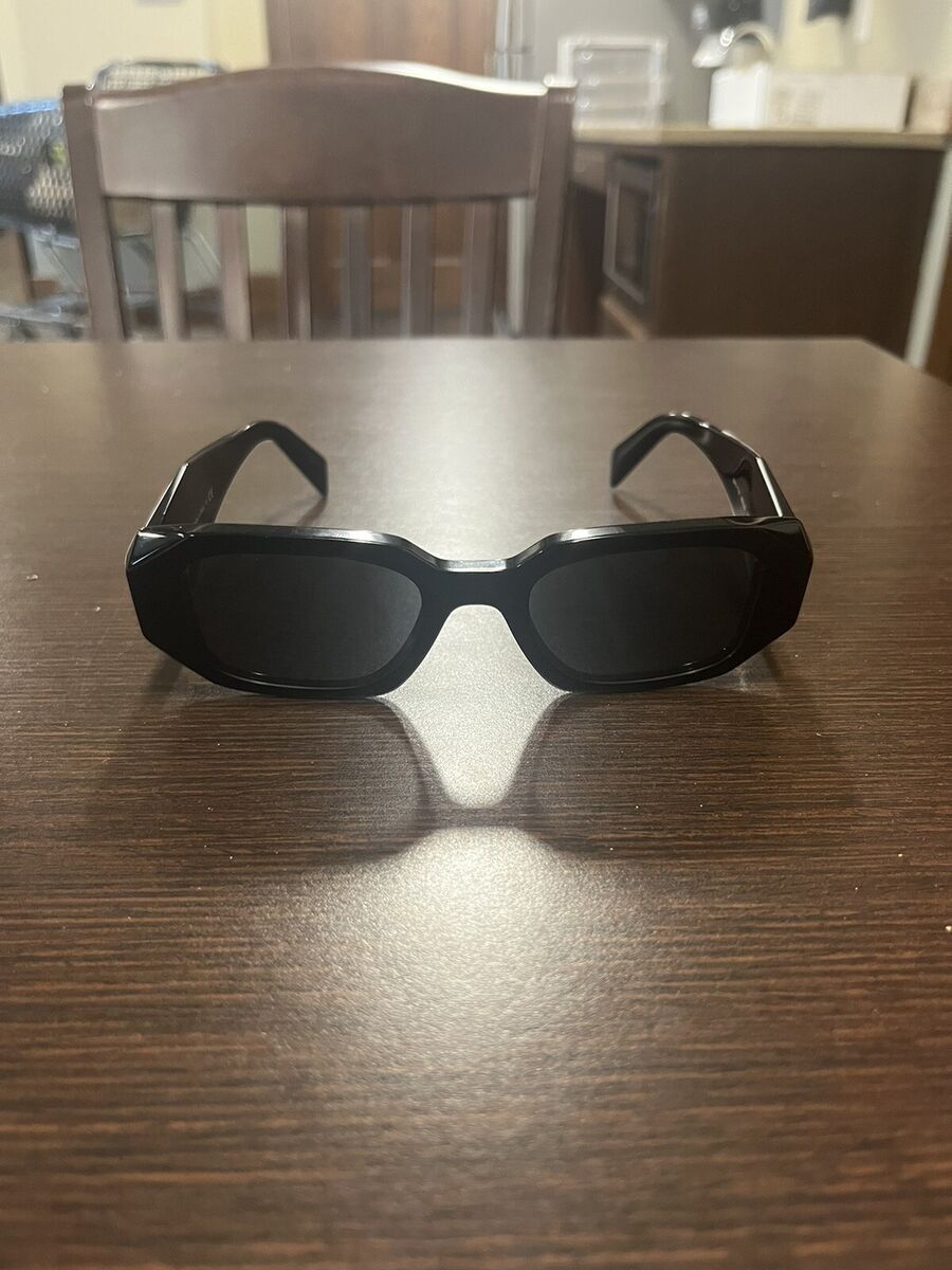 Prada SPR-17W 1AB-5S0 Sunglasses Women's Black/Dark Grey Prada SPR-17W 1AB-5S0 Sunglasses Women's Black/Dark Grey