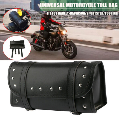 Motorrad Satteltasche Gepäcktasche PU Werkzeugtasche Aufbewahrung Für Harley