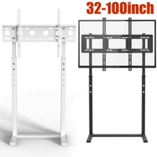 Floor TV Stand Height Adjustable Bracket Entertainment Stand for 32-100 inch Tv