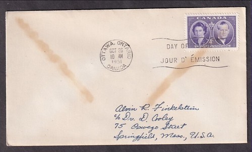 CANADA #315 FIRST DAY COVER 1951