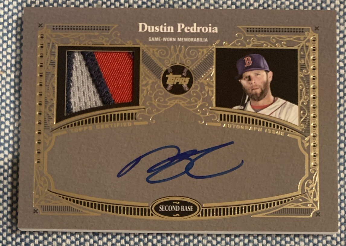 スポーツ選手 Dustin Pedroia 1/1 Autograph Patch スポーツ選手 Dustin Pedroia 1/1 Autograph Patch 2024 TOPPS