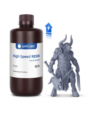 Anycubic 1kg Grey High Speed Resin for LCD 3D Printer M5s 12k High Brand New 