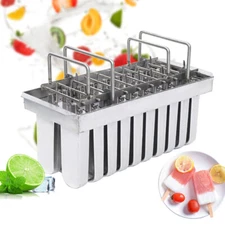 20pcs Stainless Steel Molds Ice Cream Sticks Mold Ice Lolly Popsicle Pop Holder