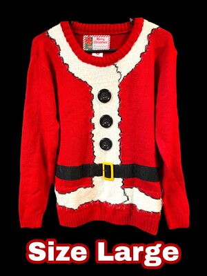 Merry Christmas Brand Holiday Ugly Christmas Sweater*Womens Size Lg.