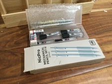 Nicpro 0.7 mm Art Mechanical Pencil Set Case, 2 PCS Silver 0.7mm HB, erase, refi