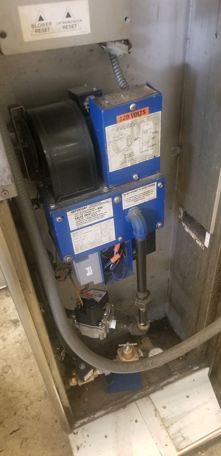 Hobart DRO2G Double Rack Oven Gas Heat exchangers replaced. Ovens