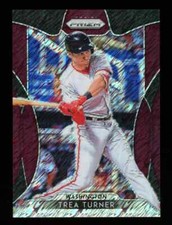 2019 Panini Prizm TREA TURNER Purple Shimmer Prizm Parallel SSP /25 Los Angeles