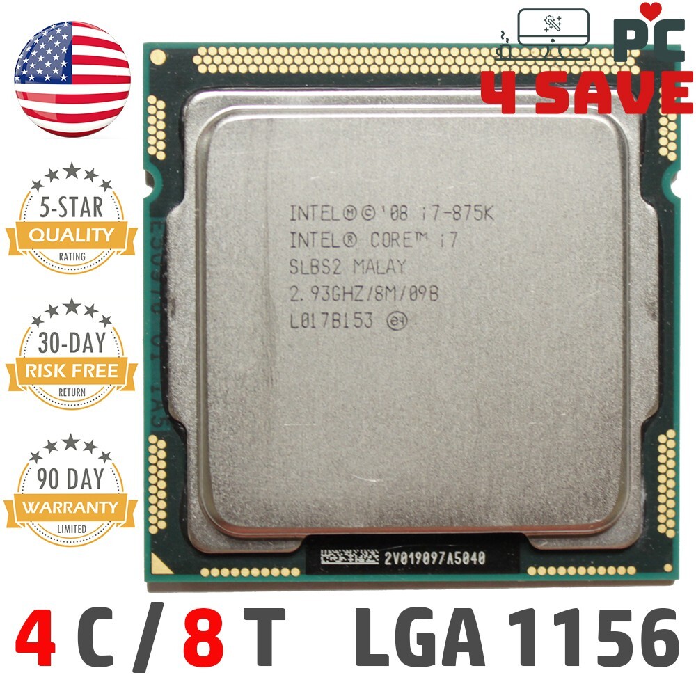 SLBS2 Intel Core I7-875k CPU Processor Socket 1156