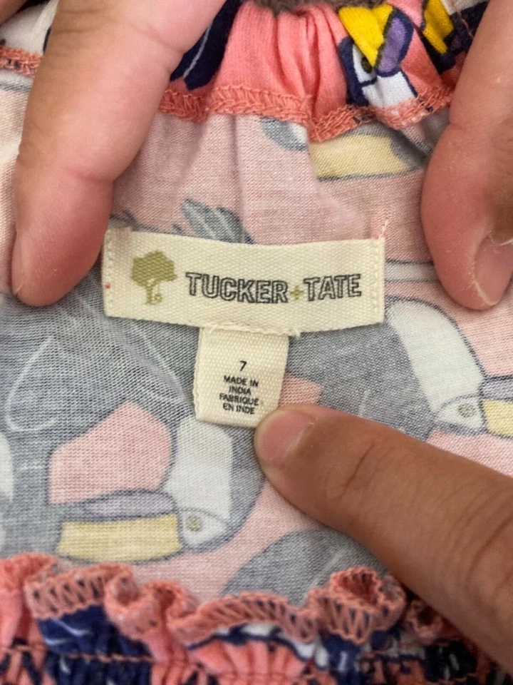 Tucker + Tate and Roxy Teenie Wahine Girls Pullover Dresses Size 7 - Image 2 of 4