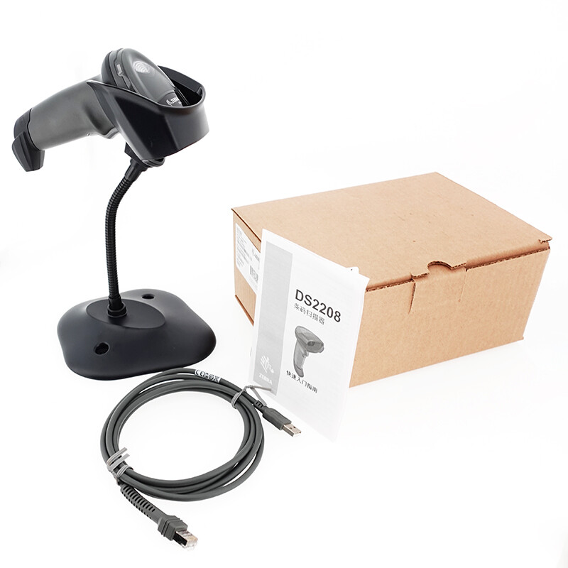 Lecteur Code-Barres Zebra DS2208-SR Kit USB Noir Pour POS