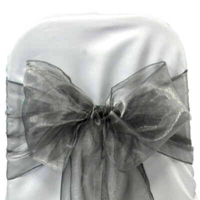 Organza Chair Sashes Bows Ribbon for Event Wedding Party Decoration - FREE SHIP