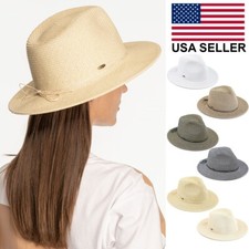 C.C Exclusive Womens Paper Straw Panama with ...