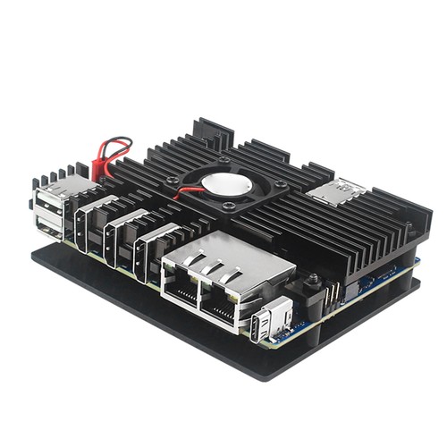Housing Case+Cooling Fan Active Passive Radiator/Heatsink For Orange Pi 5 Plus B - Photo 6/13