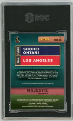 Shohei Ohtani 2019 Donruss Majestic Materials Relic, Jersey