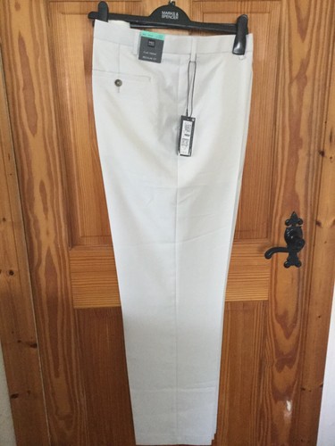 Mark & Spencer Collection- Male Trouser Flat Front Regular Fit W44 Short 29