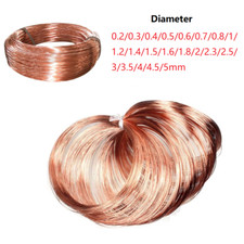 Pure Copper Round Wire 99.9 Pure Solid Copper 0.2mm 0.5mm 1mm 2.5mm 3mm to 5mm