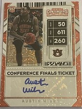 2020-21 Contenders Draft Austin Wiley RC Conference Finals Ticket Auto #/ auburn