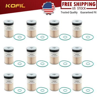 FS19765 FS19763 Fuel Water Separator Filters Fit For Cummins ISX Paccar MX 12PCS