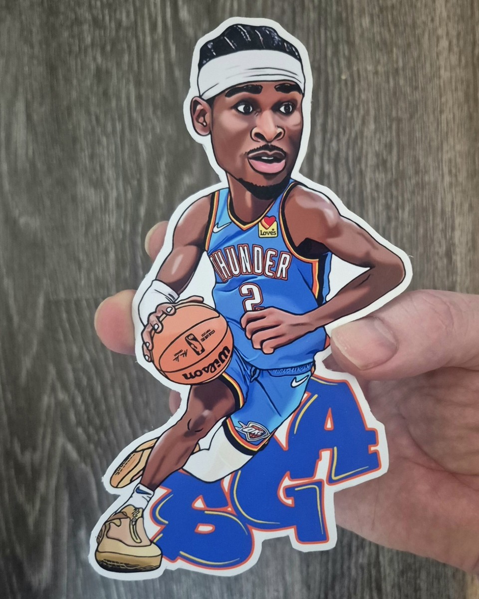 Shai Gilgeous-Alexander Art Magnet SGA OKC Thunder jersey rookie