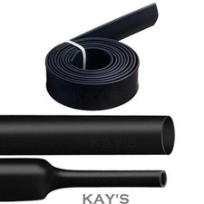 BLACK HEAT SHRINK TUBE 2:1 UNLINED 3:1 ADHESIVE GLUE LINED HEATSHRINK SLEEVE