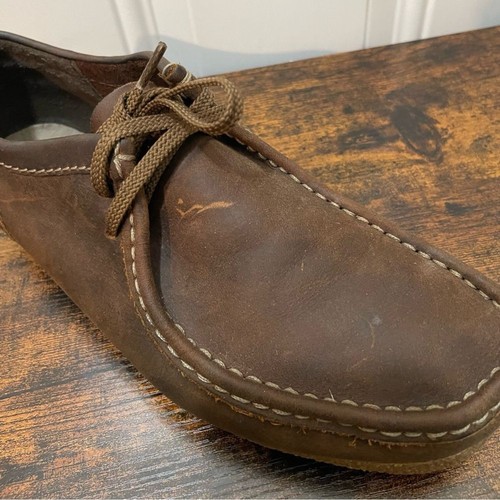 Clarks Mens Shoes Oxford Leather Distressed Lace Up Size 9.5 Brown 61391760 - Picture 16 of 16