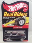 RLC Hot Wheels Redline Club Real Riders Black 65 Ford Mustang