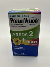 PreserVision AREDS 2 + Multi Vitamin Softgels 100 Ct Exp. 04/2026 ~Damaged Box