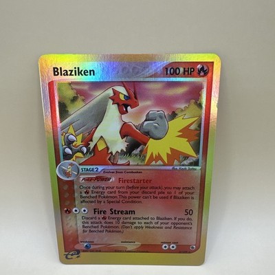 Pokemon Reverse Holo Blaziken- EX Ruby and Sapphire   3/109 