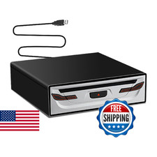 Portable External CD Player for Car - Plug and Play Universal USB CD Drive, Comp