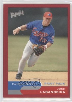 2004 Bazooka Red Chunks Josh Labandeira (Facing Straight Ahead) Rookie RC 0c2
